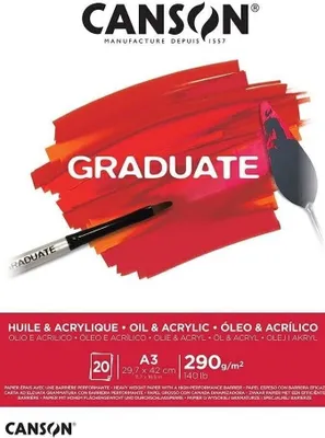 Produktbild von Canson Graduate, Kunstpapier, 290 g/m², 20 Blätter