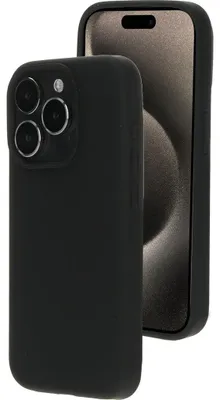 Produktbild von Mobiparts iPhone 15 Pro Silikon MagSafe Hülle Backcover - Schwarz