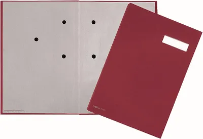 Produktbild von Pagna Unterschriftsmappe 20 Fächer Leinen rot