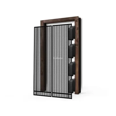 Zdjęcie produktu dla Kuketo | Moskitiera do drzwi - 80/90/100 x 210/220 cm - Czarna - Magnetyczna - Moskitiera - Świeże powietrze