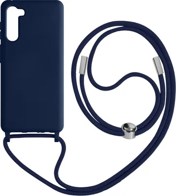 Immagine prodotto di Avizar, custodia con cinturino per Galaxy S23 Plus in silicone soft-touch, blu notte