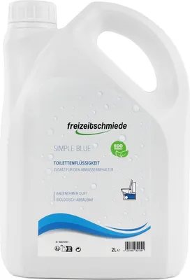 Produktbild von Freizeitschmiede Simple Blue Toiletten Zusatz 2L Sanitärflüssigkeit für Abwasserbehälter Sanitärzusatz Fäkalientank