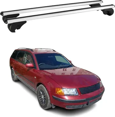 Produktbild von Dachträger Grundtäger für VW Passat B5 Variant 1996-2005 75kg Alu Silber 2 tlg
