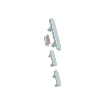 Image de Clappio, Bouton d'alimentation, de volume et de coupure du son pour iPhone 15 / 15 Plus, Bleu