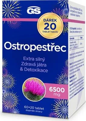 Immagine prodotto di GS Cardo mariano 6500 mg 60 + 20 compresse GRATIS
