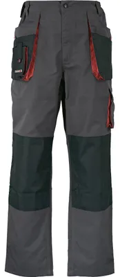 A pair of work trousers shown front-on against a white background.