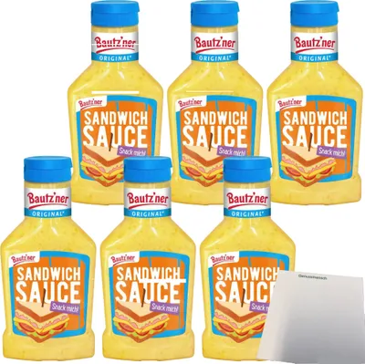 Produktbild von Bautzner Sandwich Sauce 6er Pack (6x300ml Flasche) + usy Block