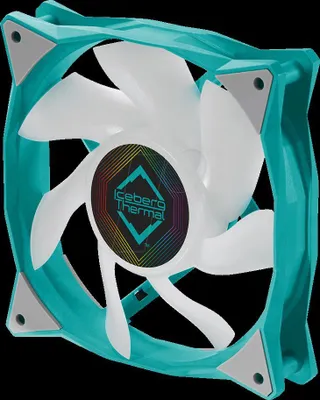 Produktbild von Iceberg Thermal IceGALE ARGB, Ventilator, 12 cm, 500 RPM, 2200 RPM, Türkis