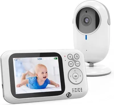 Image de Moniteur de surveillance pour bébé avec caméra - Haut de gamme - Intérieur - Multifonctionnel