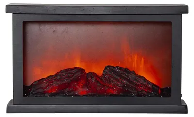 Produktbild von LED Deko-Kamin ,Fireplace', batteriebetrieben, Timer, 30x18x11 cm