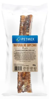 Obrázek produktu pro PETMEX Tchawica wołowa dla psa naturalny przysmak 30 cm