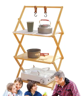 Produktbild von Faltbare Campingregale, multifunktionale Aufbewahrungslösungen für den Außenbereich
