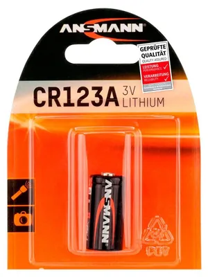 Produktbild von ANSMANN CR123A (3V) Lithium Batterie Fotobatterie (1er-Pack)