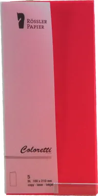 Produktbild von Coloretti Karten 5 Stück DL Klatschmohn