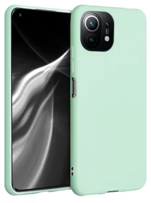 Produktbild von kwmobile Handyhülle für Xiaomi 11 Lite (5G) NE / Mi 11 Lite (5G) Hülle - TPU Case - Kabelloses Laden - Schutzhülle Cover in Mintgrün matt