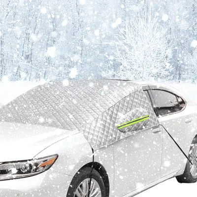 Produktbild von Frontscheibenabdeckung Auto Winter Windschutzscheibenabdeckung Autoscheiben Abdeckungen, 600D Oxford Material, Faltbar, Schnee, Frost, Sonne, Staub für die Auto, SUV