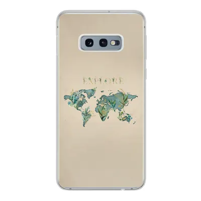 Produktbild von MuchoWow® Handyhülle Schutzhülle Hülle für Samsung Galaxy S10e Weltkarte - Pflanzen - Wasser Silikon Softcase Handy Hülle - Handy