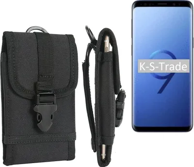 Produktbild von K-S-Trade Handyhülle kompatibel mit Samsung Galaxy S9+ Gürteltasche Holster Handytasche Gürtel Tasche Schutzhülle Robuste Handy Schutz Hülle