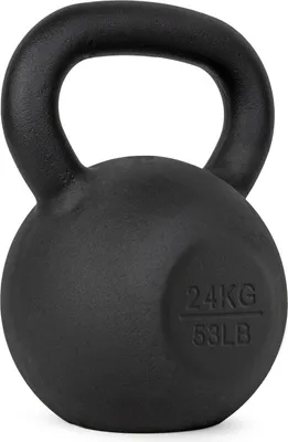 Obrázek produktu pro Virtufit VirtuFit Kettlebell Pro - Kettlebell - Litina - 24 kg - Černá - Sportovní závaží - Ergonomická a široká rukojeť - Vhodné pro CrossFit a fitness - Fitness trénink