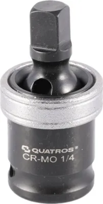 Immagine prodotto di Adattatore bussola per avvitatore & snodo cardanico esagonale adattatore avvitatore a impulsi, adattatore snodo cardanico a macchina impact da 1/4", Quatros