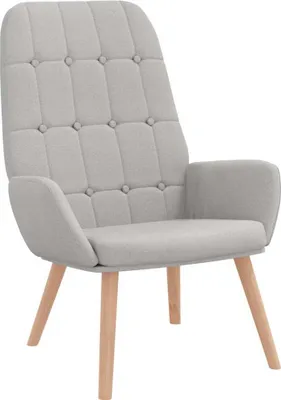 Image de Fauteuil relaxant en tissu gris nuage
