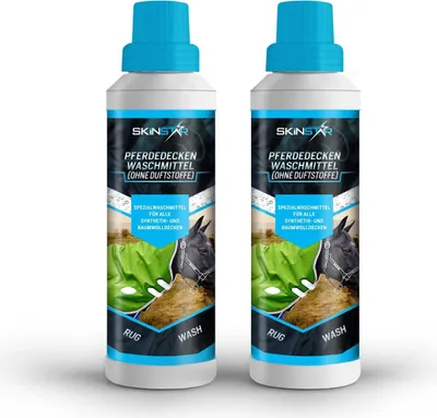 Immagine prodotto di SkinStar detergente per tappeti per cavalli 1 litro senza profumi Rug Wash lavaggio doppio