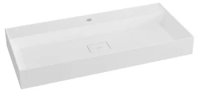 Image de Sapho Godiva - Lavabo 960x440 mm, sans trop-plein, trou pour robinet, blanc GU096