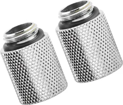 Imagen del producto de Adaptador extensor para sistema de refrigeración líquida, 2 unidades, con rosca hembra G1/4 a rosca macho G1/4, con asiento para tornillo (20 mm)