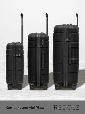 Produktbild von 3-teilige Kofferserie - Harte Trolley mit Drehrollen für jede Reise