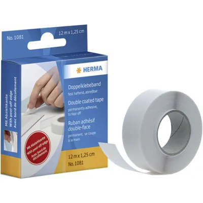 Produktbild von HERMA Adhesive tape refill packs 7,5m gummed width 12mm, 16 mm, 1,2 cm