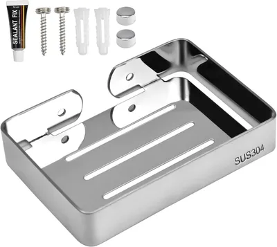 Imagen del producto de Dispensador de jabón de acero inoxidable para montaje en la pared, resistente a la corrosión, ideal para baño y cocina