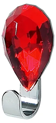 Produktbild von Roter Handtuch-Wandhaken im Jewel Design für das Badezimmer