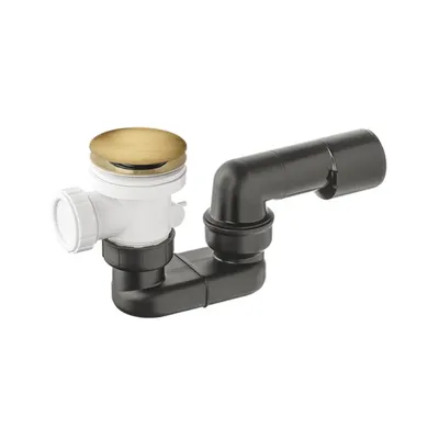 Produktbild von Abfluss Siphon Dusche, Badewanne mit Abfluss Pop Up Braun Retro
