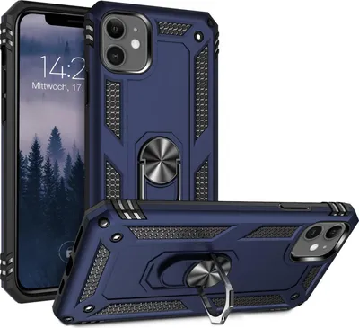 Produktbild von Armor Outdoor Handyhülle für Apple iPhone 11 Handy Panzer Case Cover Schutzhülle Farbe: Blau