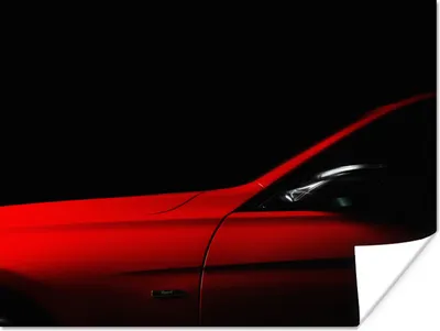Produktbild von MuchoWow® Poster Roter Sportwagen 160x120 cm - Foto Plakat