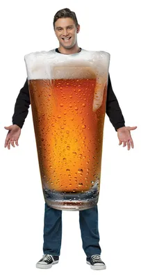 Produktbild von Bierglaskostüm für Erwachsene zu Karneval und JGA