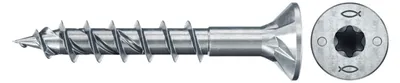 Zdjęcie produktu dla Fischer 670370, Śruba, Stal nierdzewna, Drewno, Ogólna użyteczność, Gwint częściowy, Łeb kopułkowy
