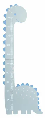 Obrázek produktu pro HOWHOMELY | Růstový graf – dětská měrka – 45 x 120 cm – zelená – měrka výšky pro děti – motiv dinosaurů