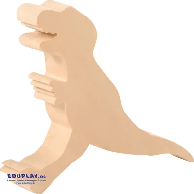 Obrázek produktu pro EDUPLAY 210274 Řezbářské polotovary různých dinosaurů, lipové dřevo, přírodní, 3 kusy (1 sada)