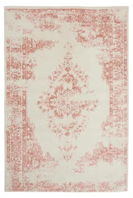 Zdjęcie produktu dla benuta Dywan vintage do salonu Sia kremowo-różowy 200 x 300 cm Dywan do salonu Sypialnia miękki orientalny Prostokątny