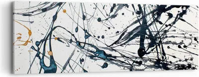 Produktbild von Bild auf Leinwand - Leinwandbild - Abstraktion modern - 90x30cm - Wand Bild - Wanddeko - Wandbilder - Leinwanddruck - Bilder - Kunstdruck - Wanddekoration - Leinwand bilder - Wandkunst - AB90x30-3442