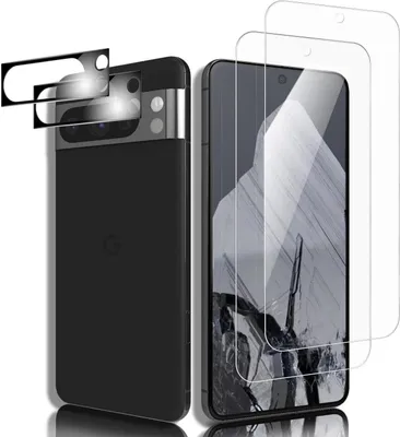Produktbild von 4in1 Set für Google Pixel 7  2x Display Schutzglas + 2x Kameraschutz 9H Panzerfolie