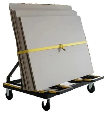 Obrázek produktu pro Panelový vozík, nosnost 816 kg, skládací konstrukce, červený
