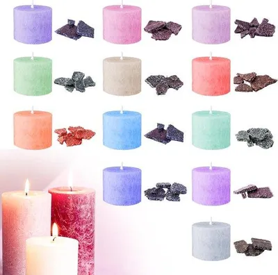 Image de Cire à bougie 12 couleurs - À faire soi-même