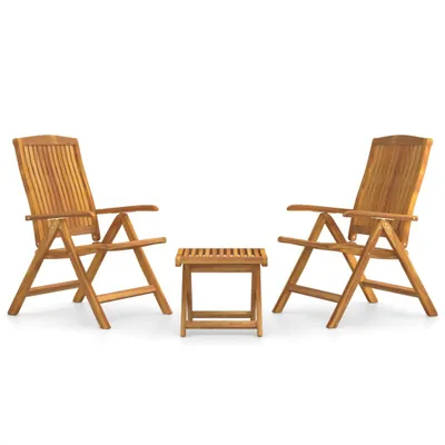 Immagine prodotto di set di 3 pezzi da giardino in teak massiccio
