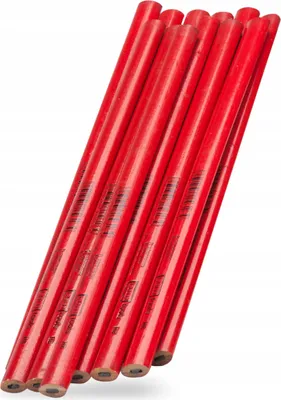 Produktbild von Profi Holzbearbeitungsbleistift 24 cm, Rot, Bruchfest
