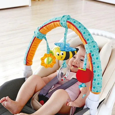Produktbild von spielbogen mit Beißring blau / orange