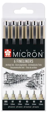 Produktbild von Set de Rotuladores Talens Sakura Pigma Micron Fineliner