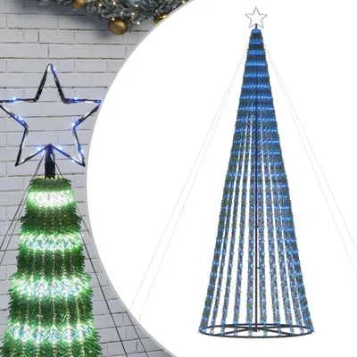 Obrázok produktu pre vidaXL LED vianočný stromček 688 LED modrý 300 cm