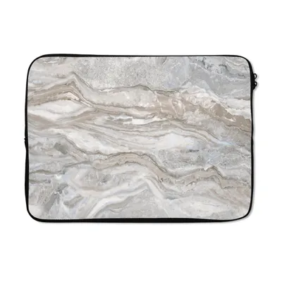 Produktbild von MuchoWow® Laptop Hülle 14 ZollMarmor - Textur - Grau Laptoptasche - Laptoptasche - Stoßsicher - Schutzhaube